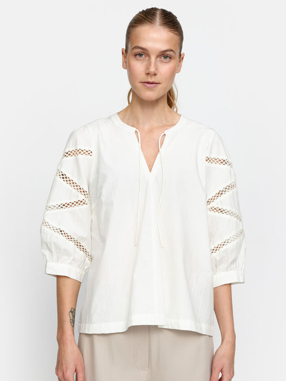 Esmè Studios - ESLuna, off white Bluse