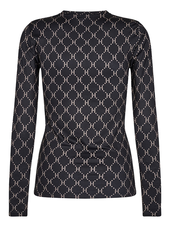 Hype The Detail - Sort m brun logo,  BLuse